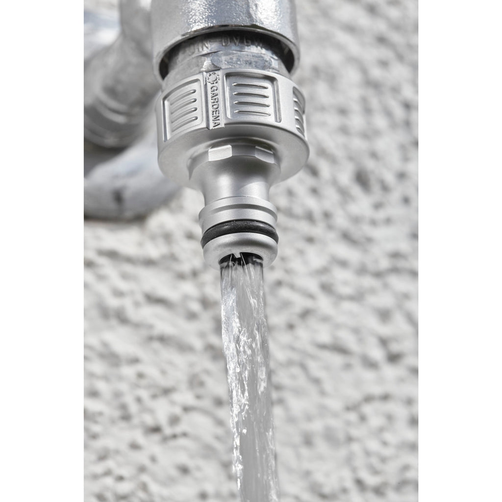 Gardena premium kraanstuk 21 mm (g 1 2 ) (zilver, 18240-20)