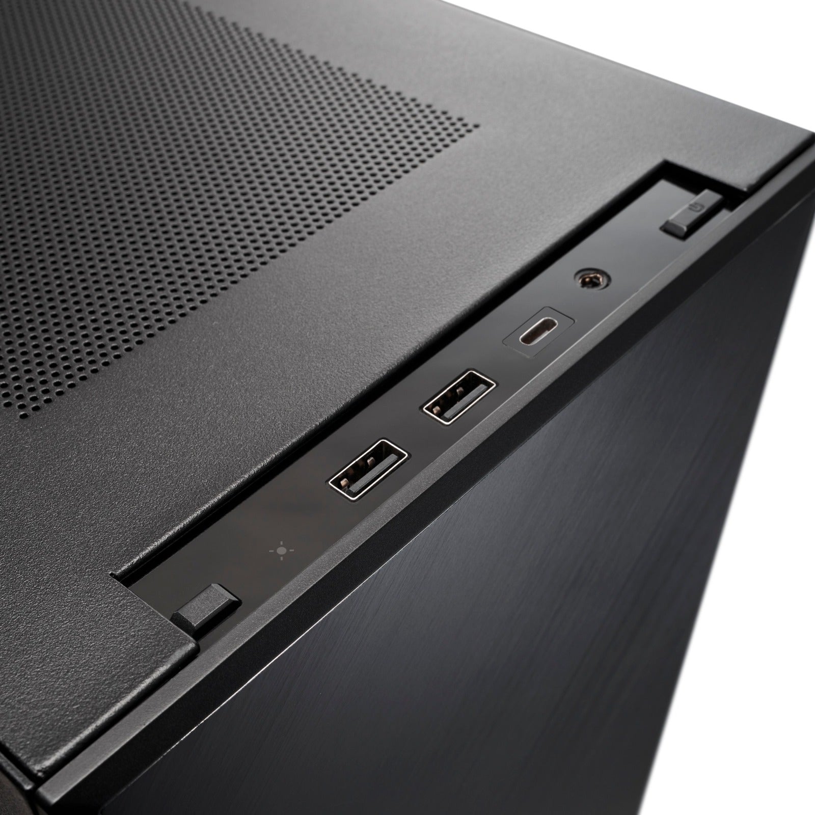Silverstone sugo 17 mini tower behuizing (zwart | 2x usb-a | 1x usb-c)