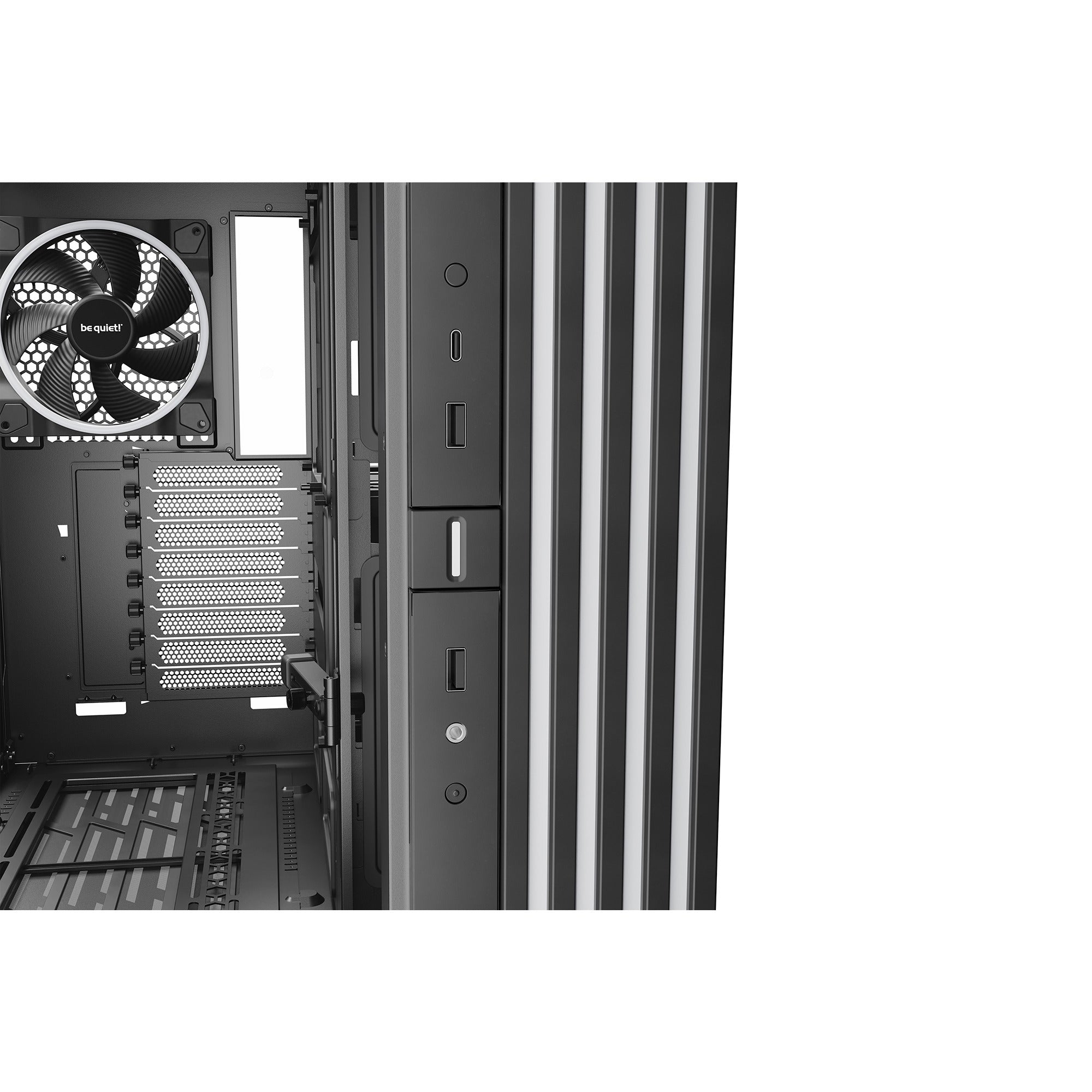 Be quiet! light base 900 dx big tower behuizing (zwart | 2x usb-a | 1x usb-c | rgb | window)