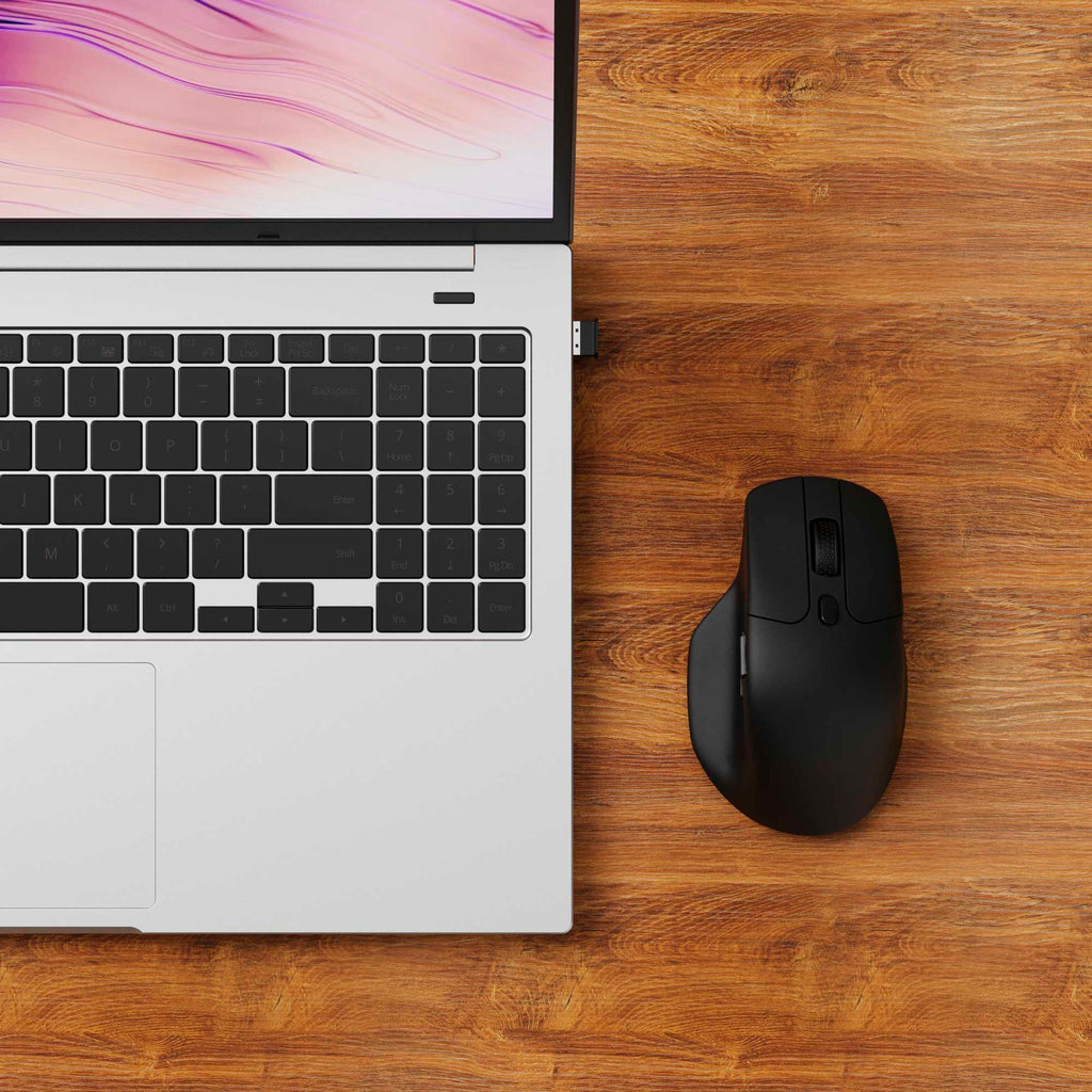 Keychron m6-a1 wireless mouse (zwart, 100 - 26000 dpi, usb-c bluetooth 5.1 2.4 ghz)