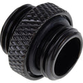 Alphacool eiszapfen double nippel g1 4 outer thread to g1 4 outer thread verbinding (zwart, voor zachte slangen (pvc, silicone, neopreen))