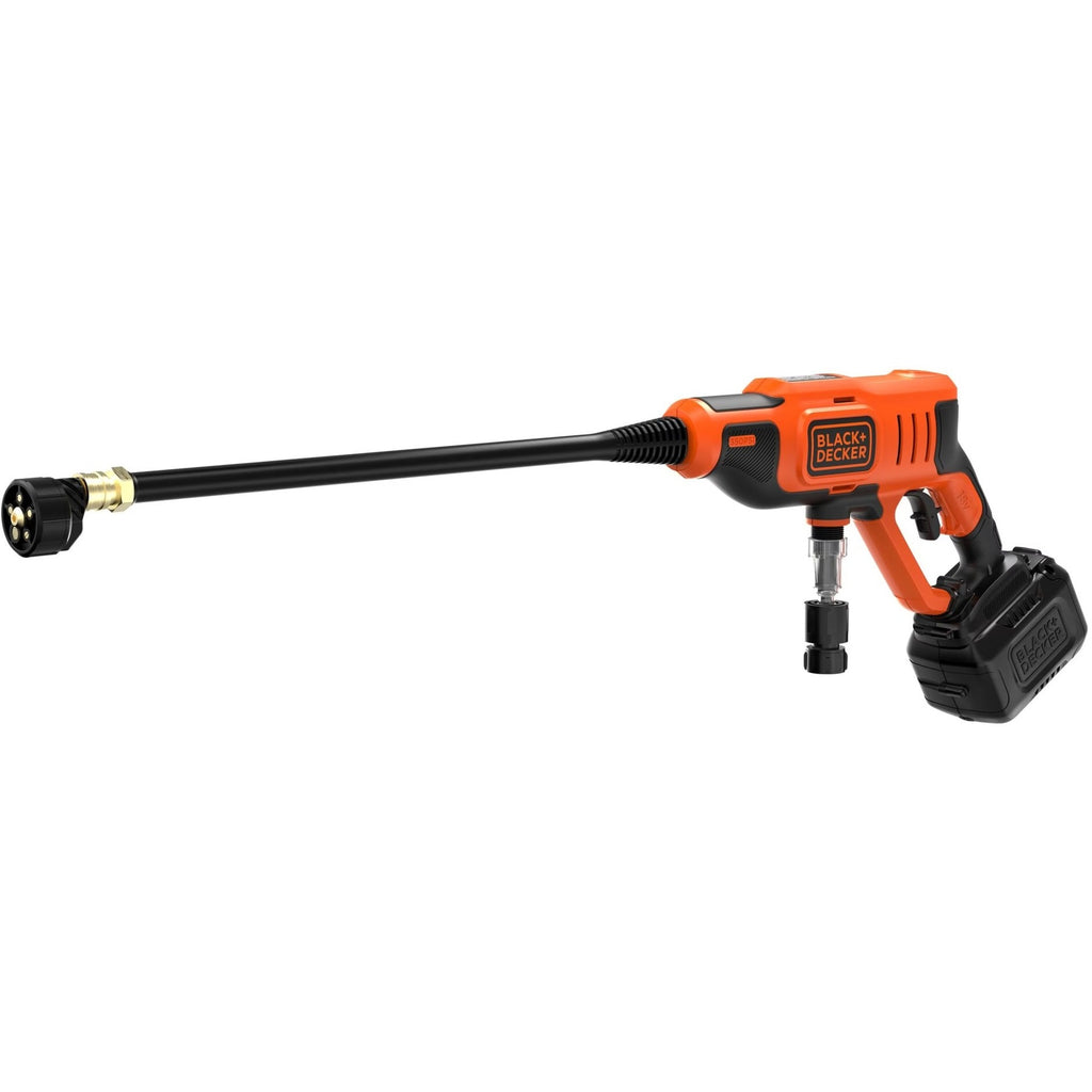 Black+decker bcpc18d1-qw 18v hogedrukreiniger (oranje zwart, 18v 2.0ah accu en oplader inbegrepen)
