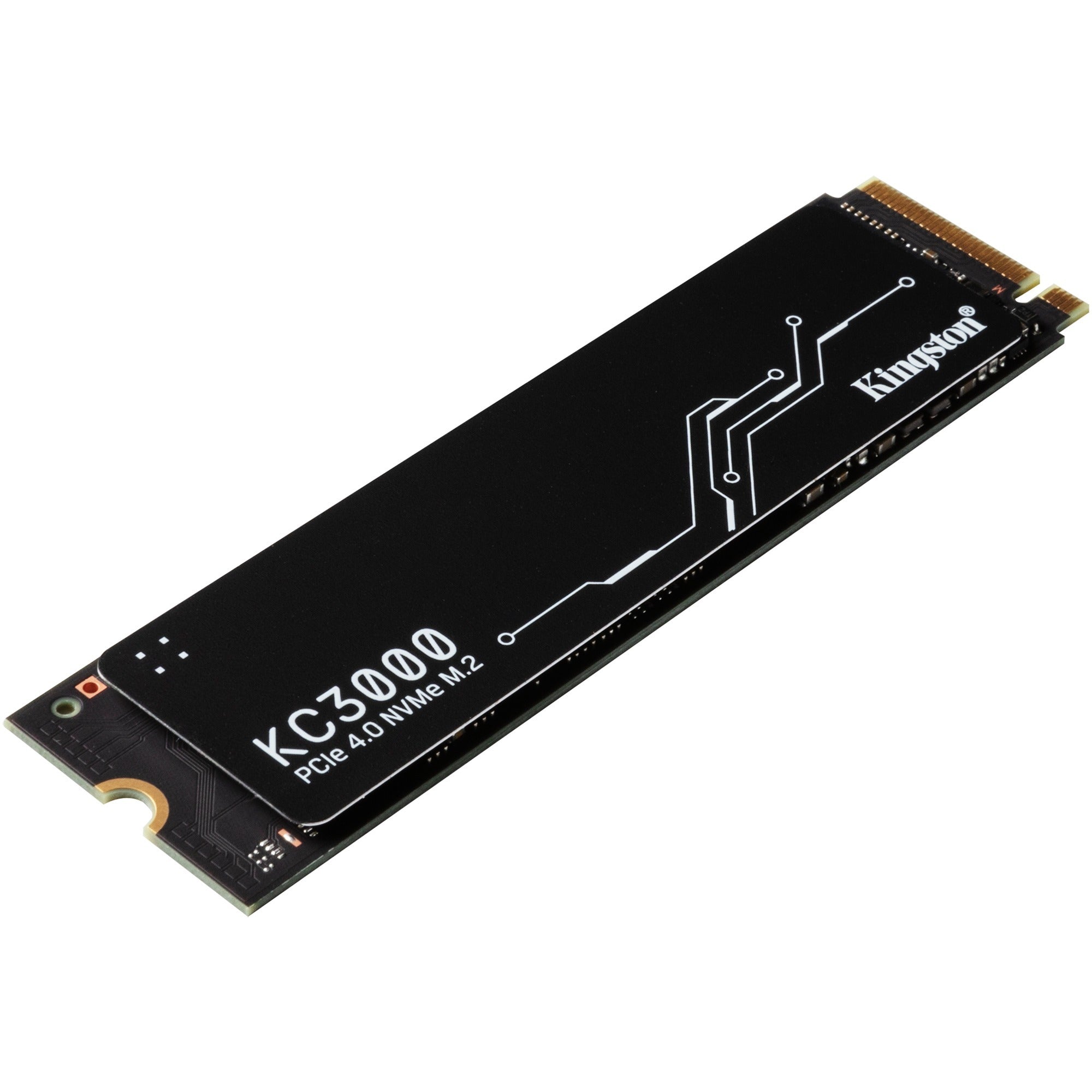Kingston kc3000 1 tb ssd (zwart, skc3000s 1024g, pcie 4.0 nvme, m.2 2280)