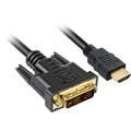 Sharkoon hdmi > dvi-d adapter (zwart, 2 meter, single-link)