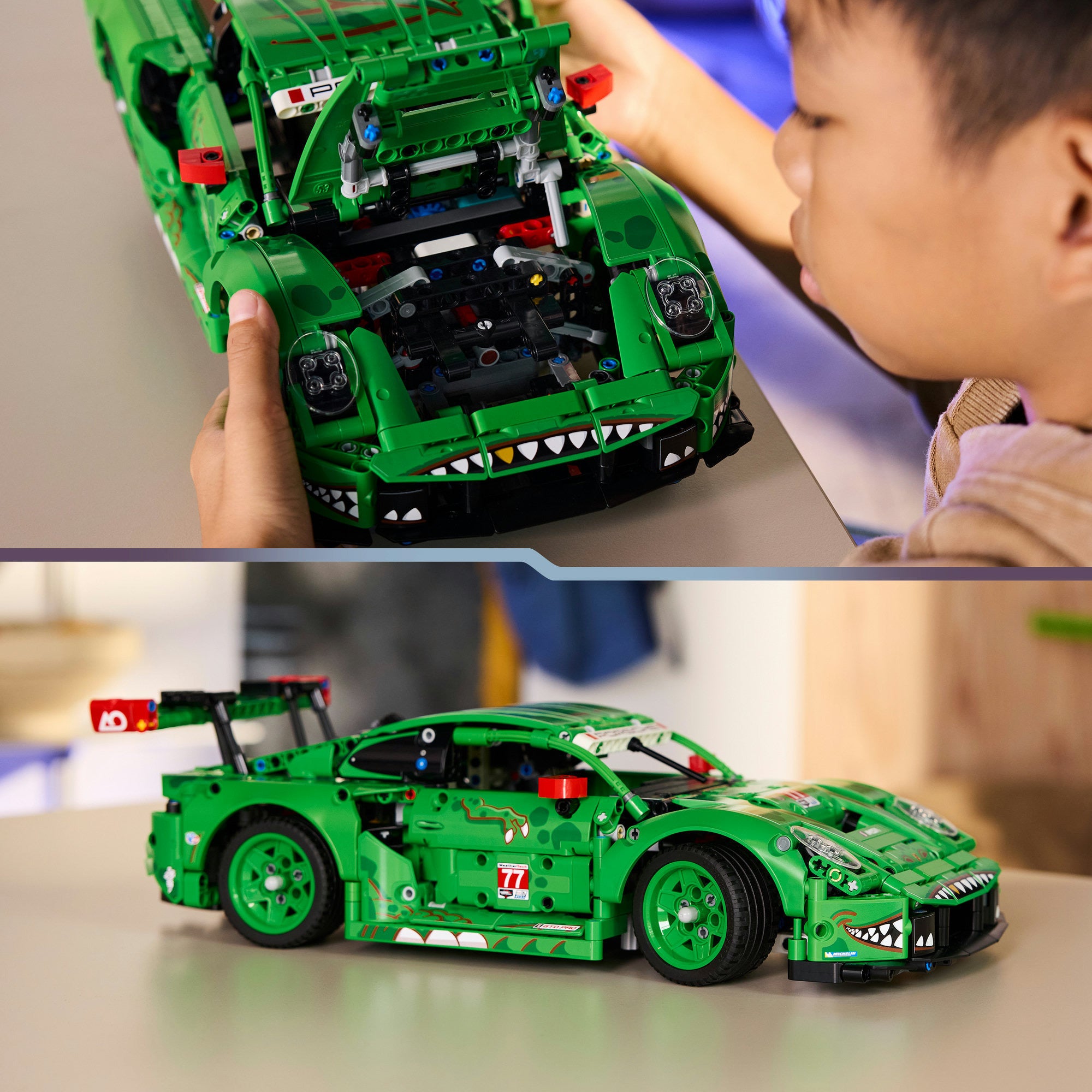 Lego technic 42224 porsche 911 gt3 r rexy ao racing auto