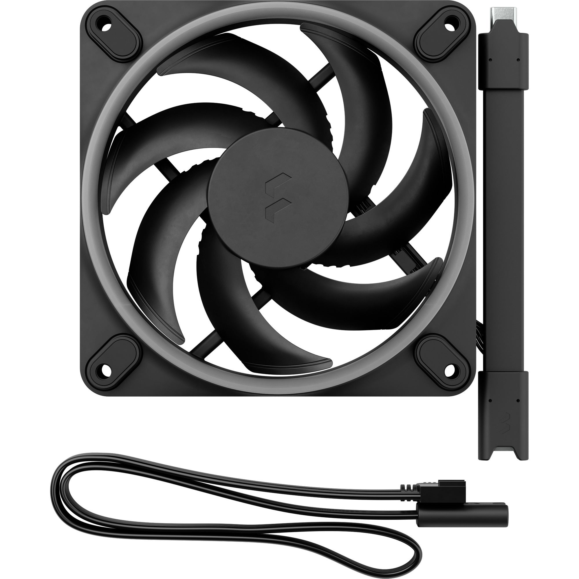 Fractal design momentum 12 rgb case fan (zwart, 120 x 120 x 25 mm, pwm)