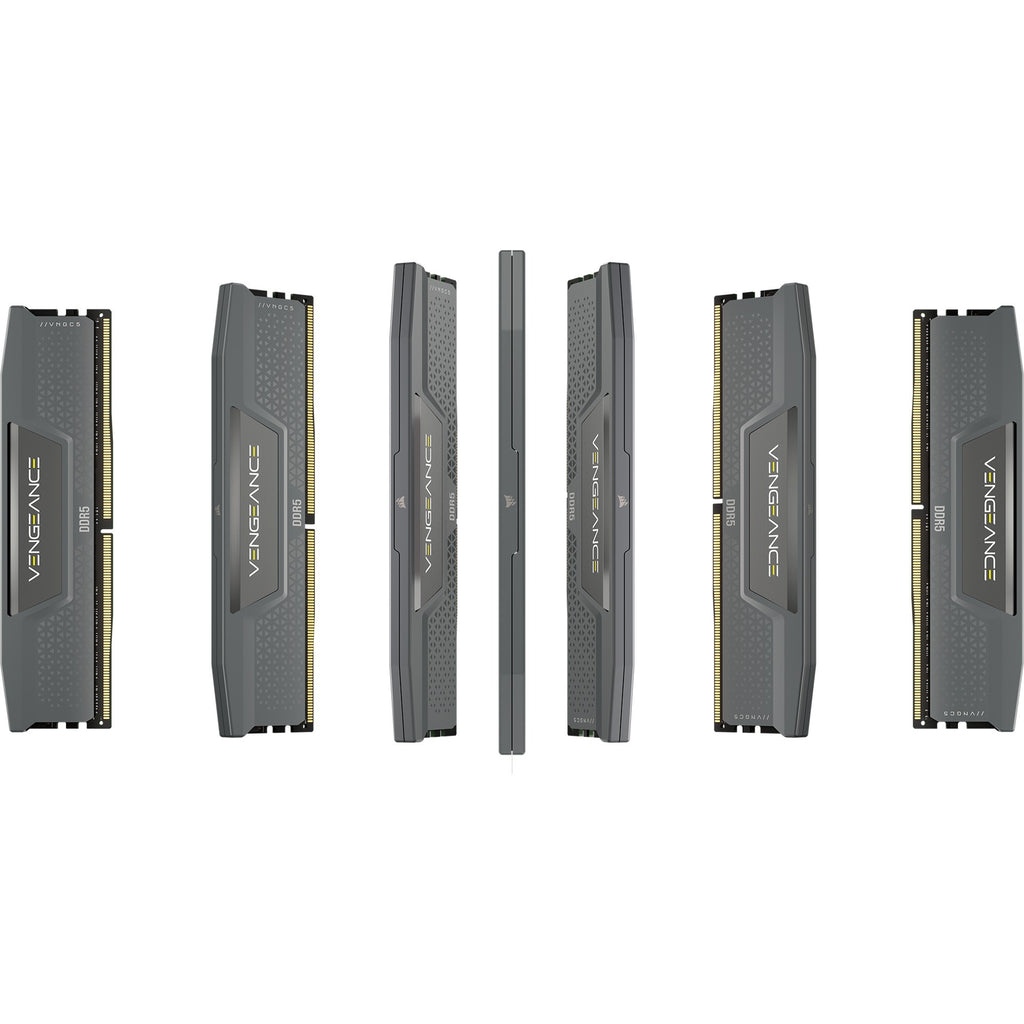 Corsair vengeance 64 gb ddr5-6000 (2x 32 gb) werkgeheugen (grijs, cmk64gx5m2b6000z30, xmp, expo)