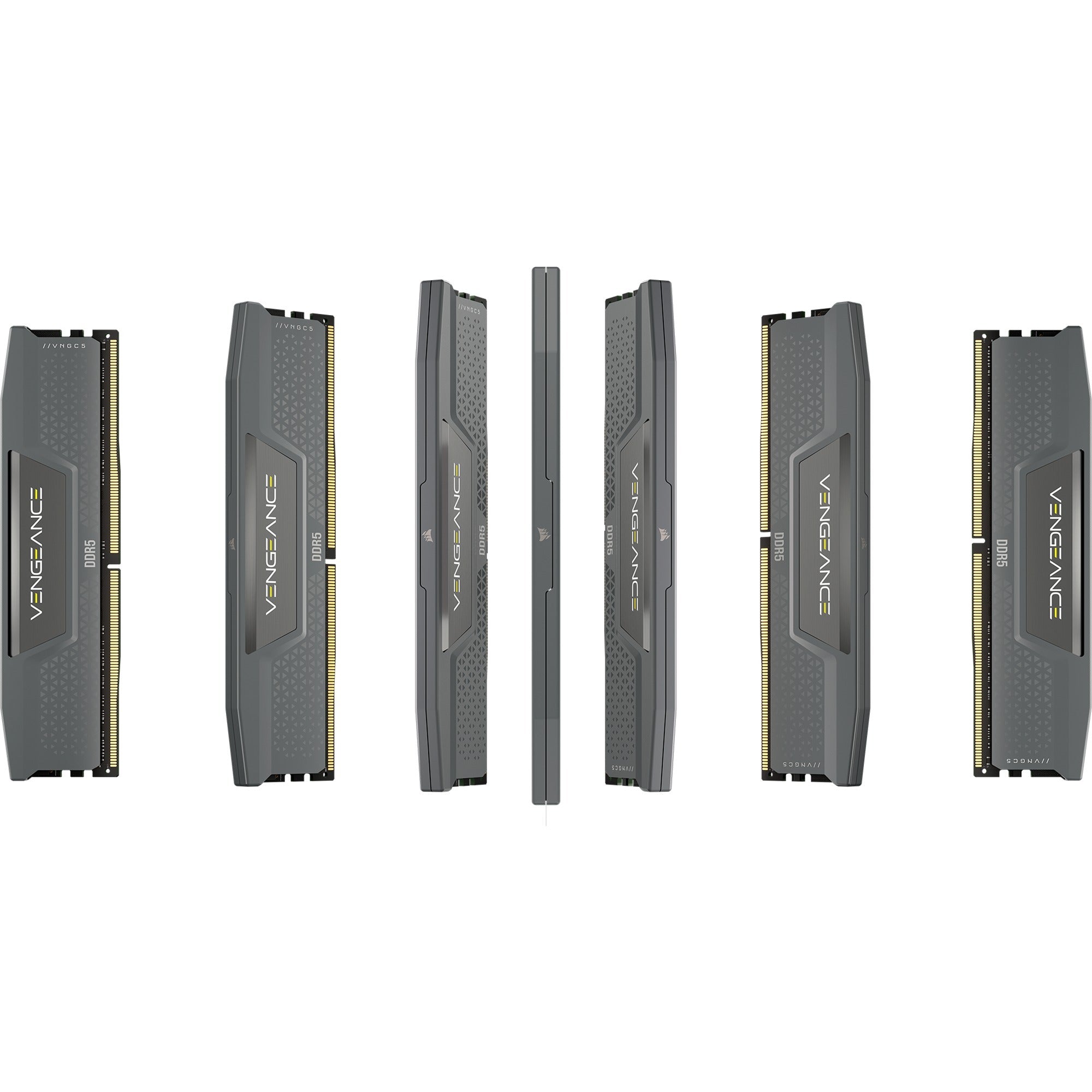 Corsair vengeance 64 gb ddr5-6000 (2x 32 gb) werkgeheugen (grijs, cmk64gx5m2b6000z30, xmp, expo)