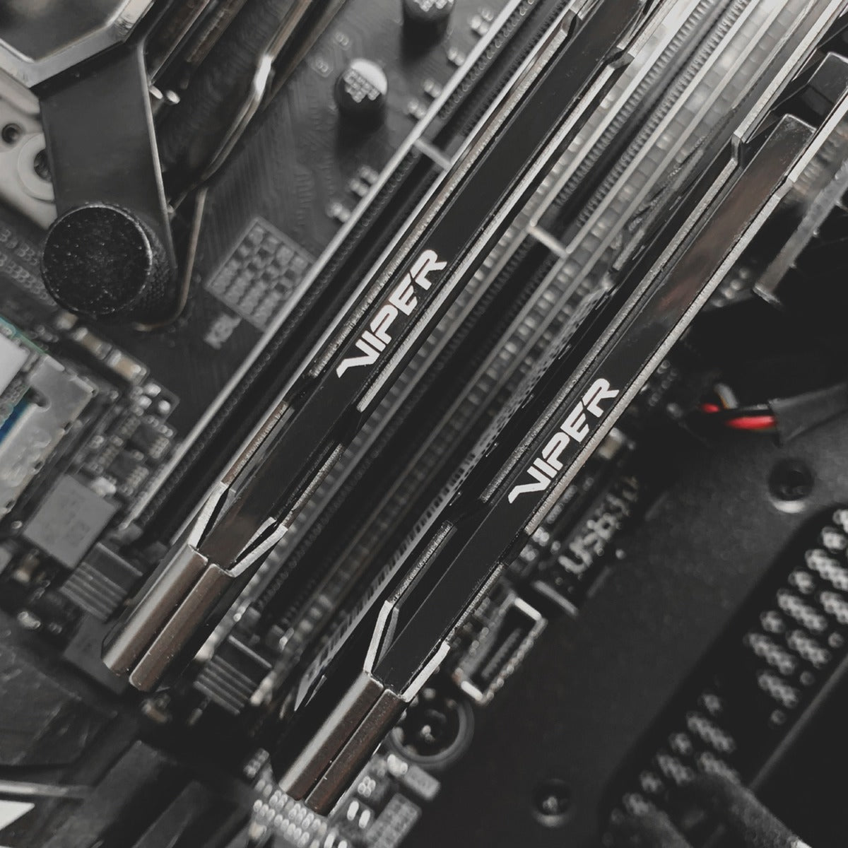 Patriot 16 gb ddr4-3200 kit werkgeheugen (grijs, pvs416g320c6k, viper steel, xmp)