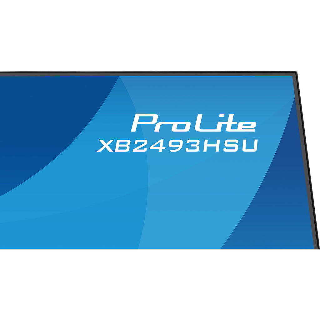 Iiyama prolite xb2493hsu-b1 23.8 monitor (zwart (mat), 120 hz, hdmi, displayport, usb, audio)