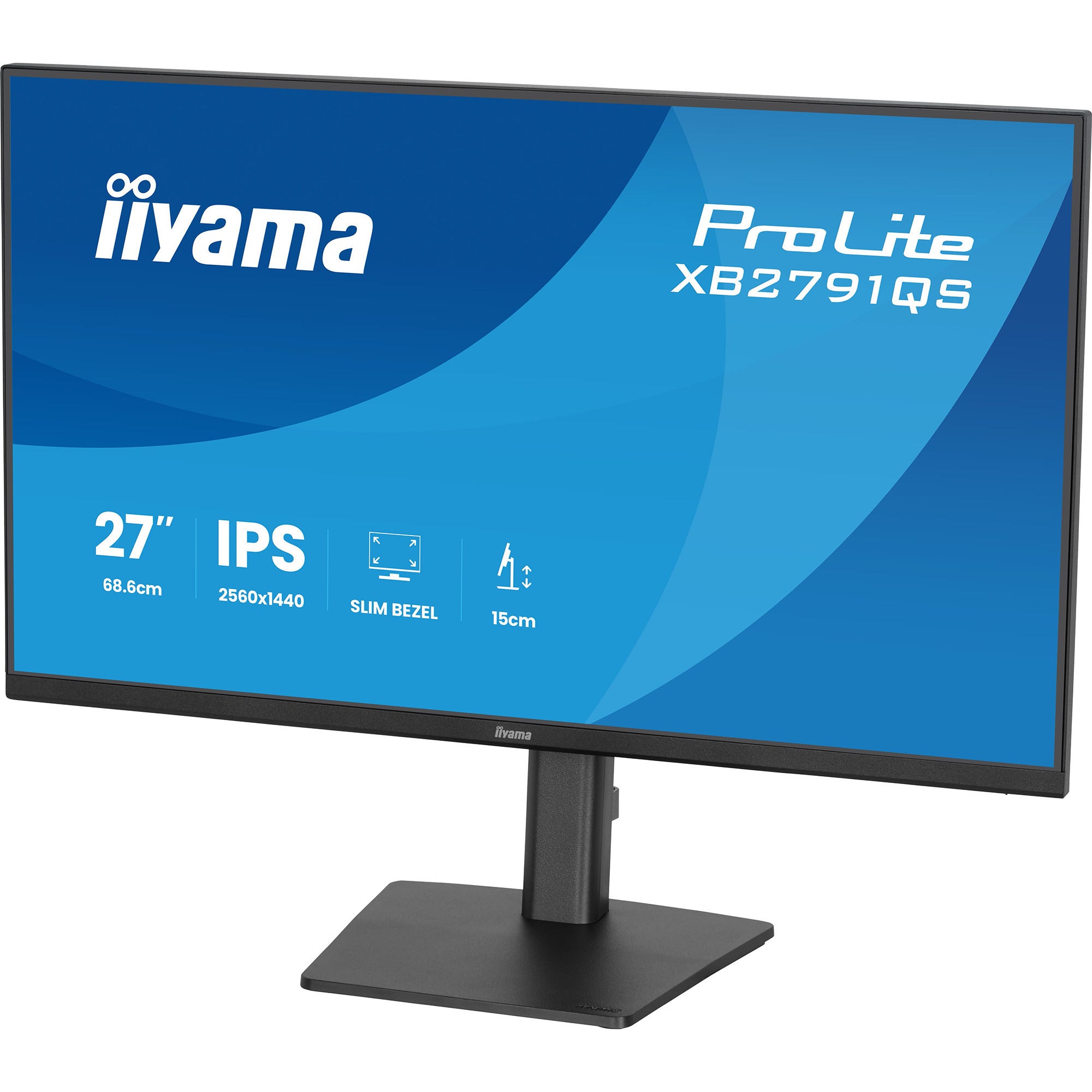 Iiyama prolite xb2791qs-b1 27 monitor (zwart (mat), hdmi, displayport, audio)