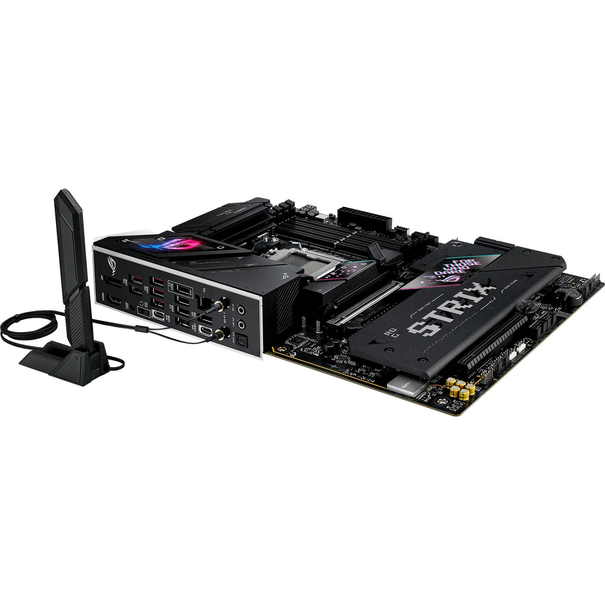 Asus rog strix b850-e gaming wifi socket am5 moederbord (zwart, raid, 5gb-lan, wi-fi 7, bt, sound, atx)