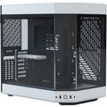 Hyte y60 midi tower behuizing (wit zwart | 3x usb-a | tempered glass)