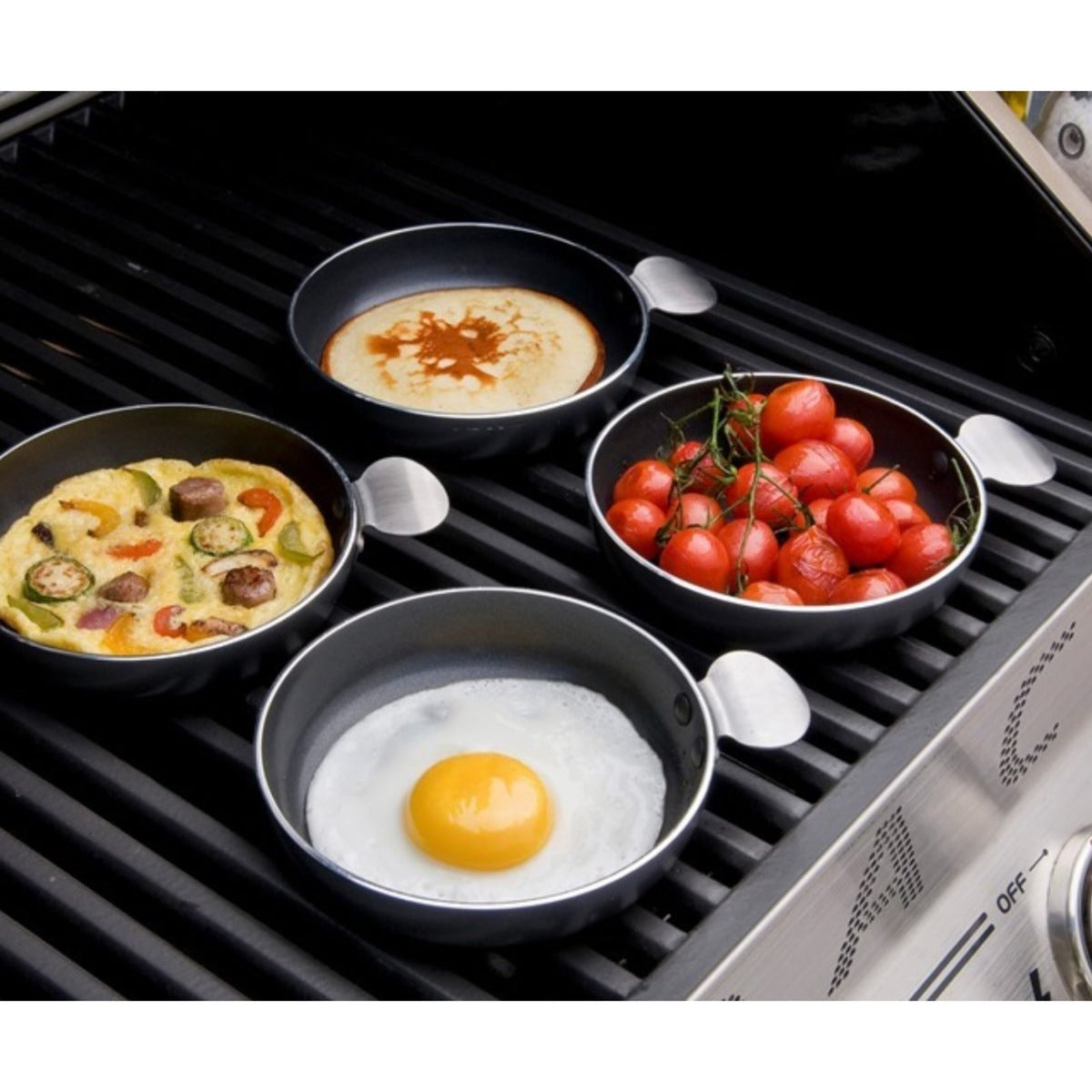 Cadac tapas set bak- braadpan (antraciet, 4 stuks, ø 12,5 cm)