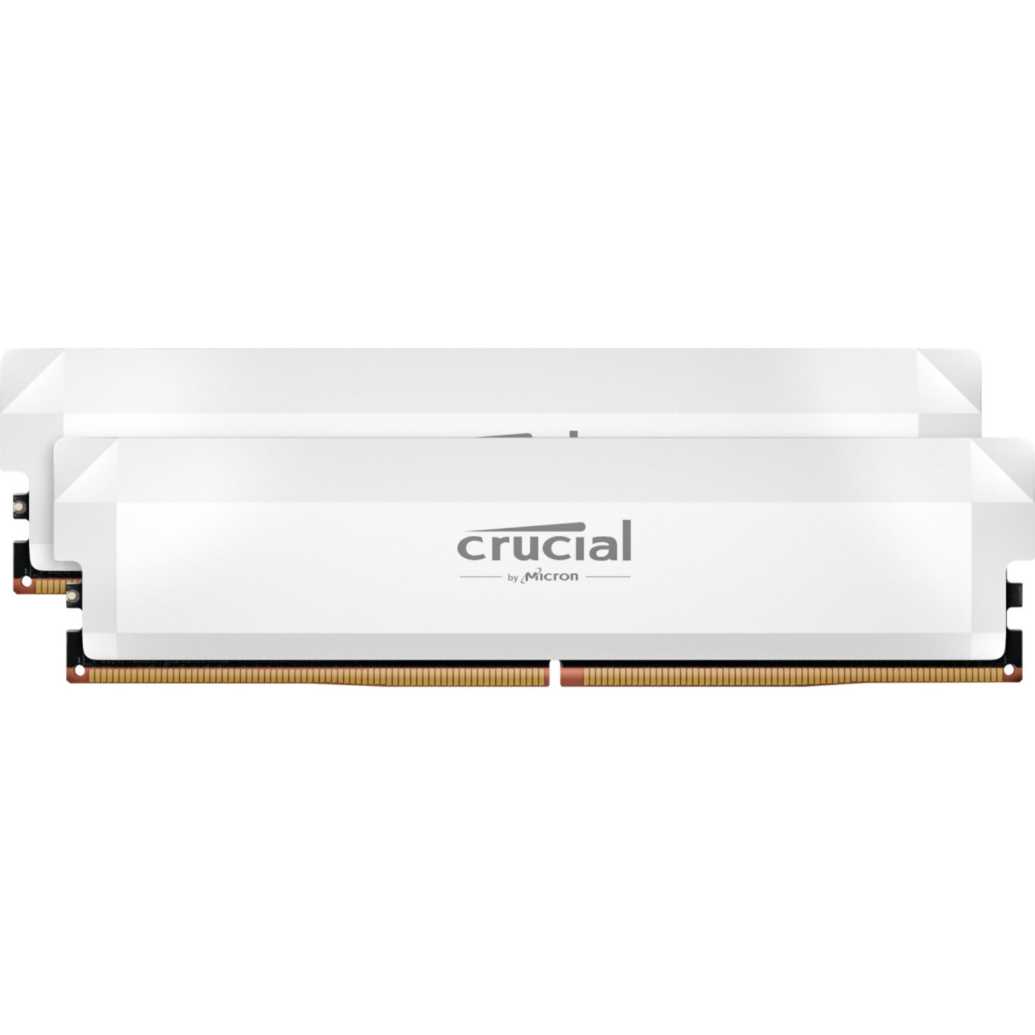 Crucial pro oc 32 gb ddr5-6000 (2x 16 gb) werkgeheugen (wit, cp2k16g60c36u5w, xmp 3.0, expo)