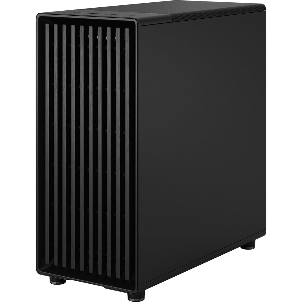 Fractal design north momentum edition midi tower behuizing (zwart houtkleur | 2x usb-a | 1x usb-c | tempered glass)