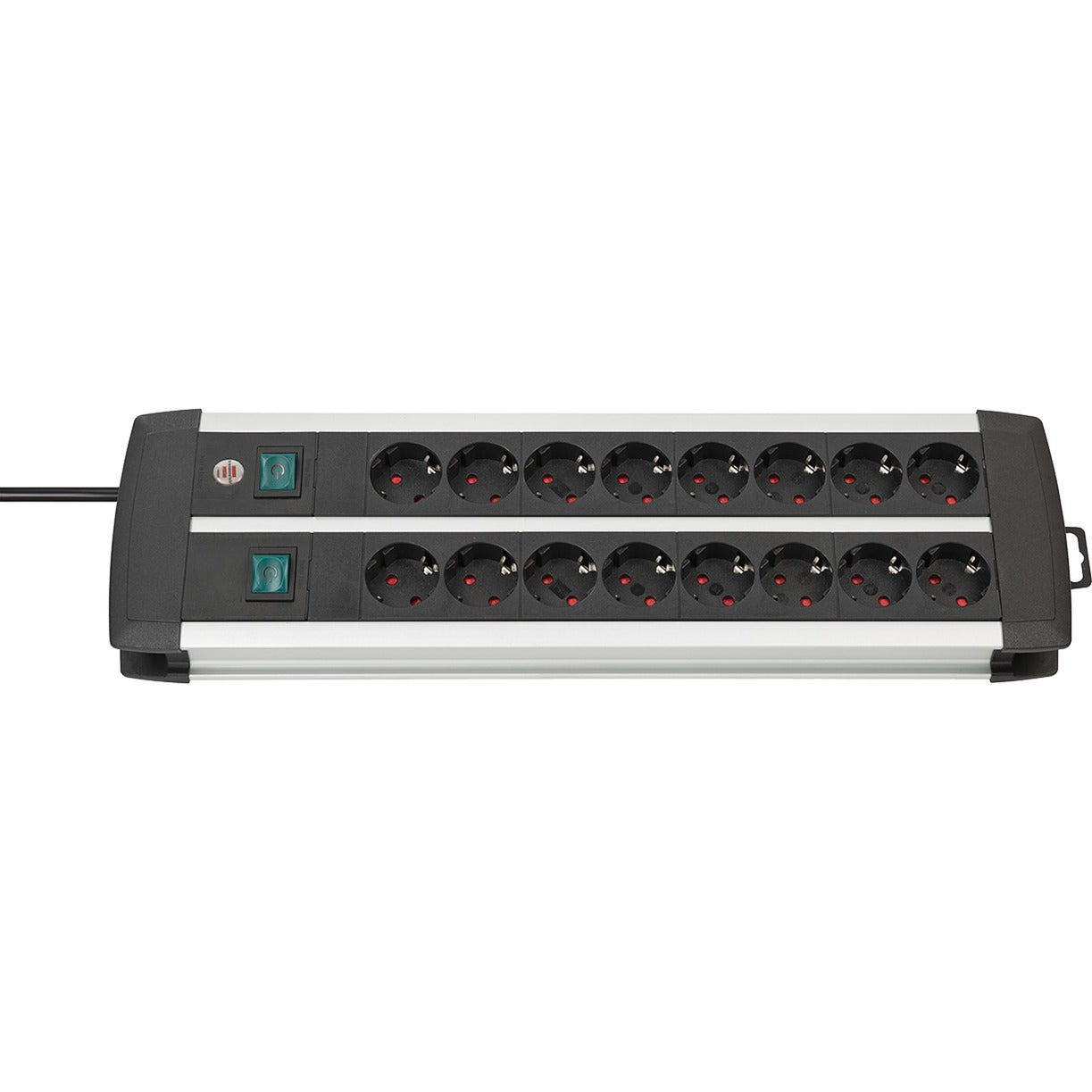 Brennerstuhl Premium-Alu-Line Technik Steckdosenleiste Duo 16-fach