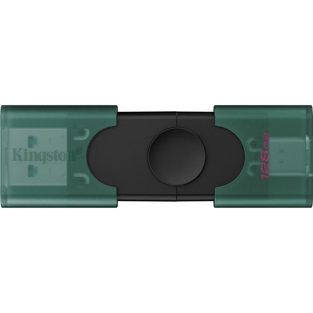 Kingston datatraveler duo 128 gb usb-stick (groen zwart, dtdeg2 128gb)