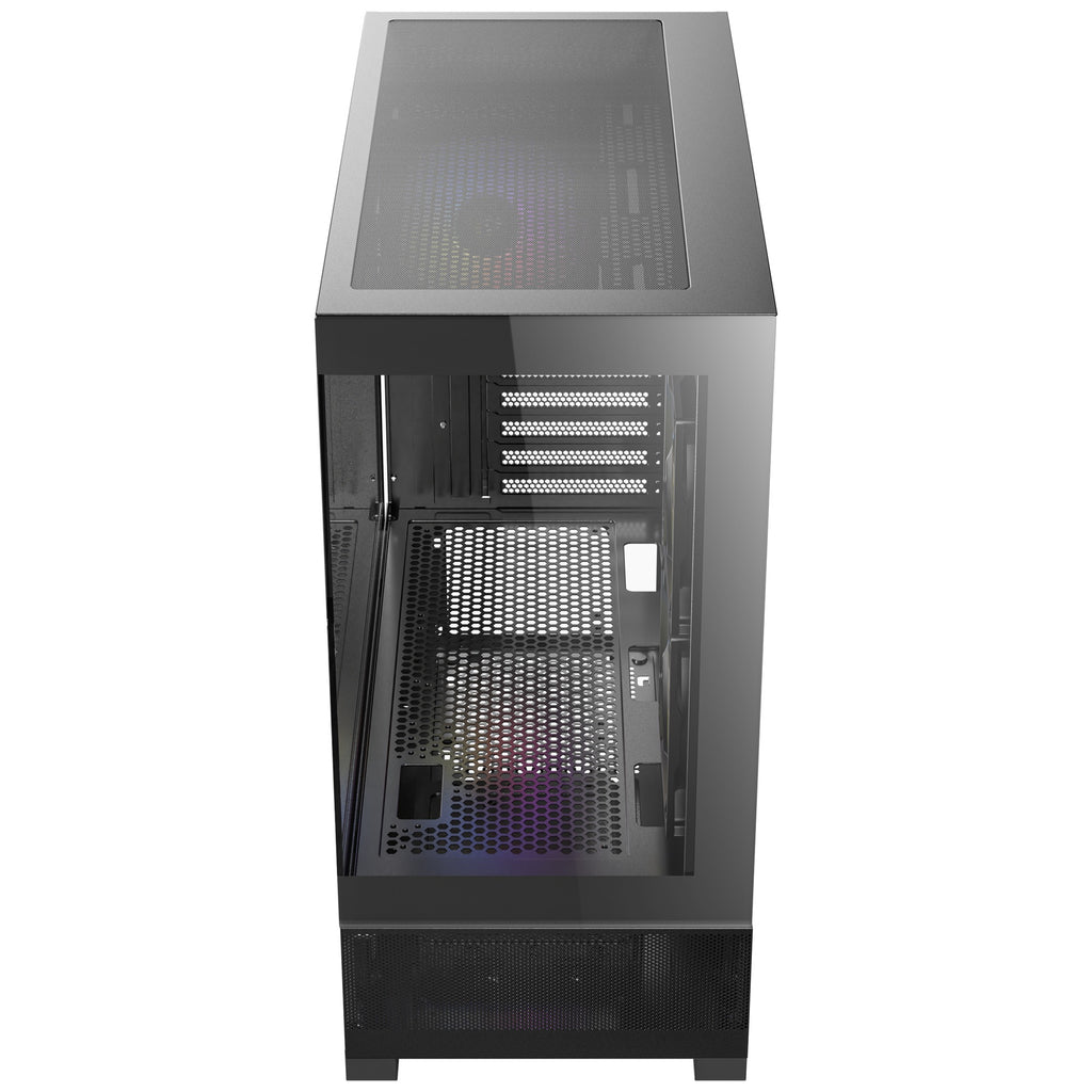 Antec cx500m rgb mini tower behuizing (zwart | 3x usb-a | tempered glass)
