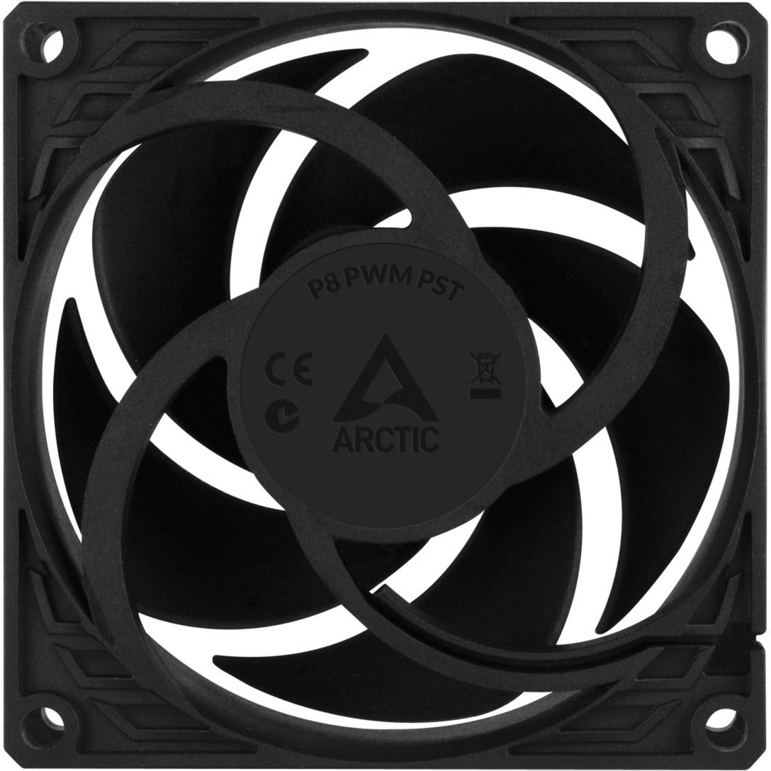 Arctic p8 pwm pst case fan (zwart, 80 x 80 x 25 mm)