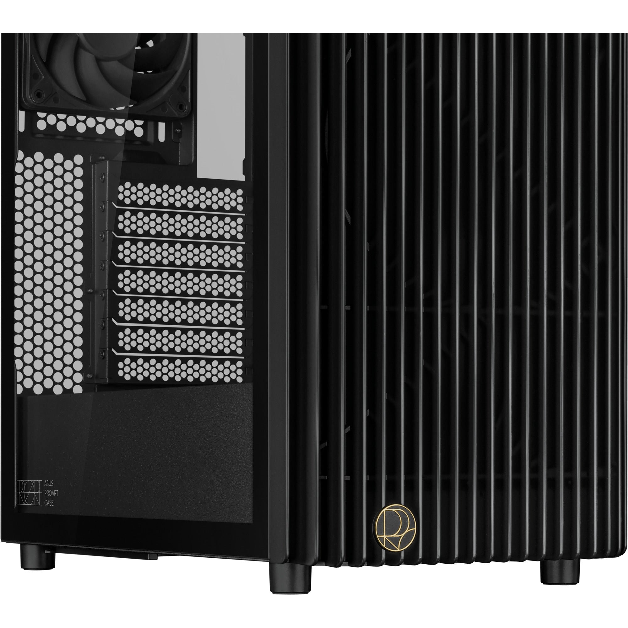 Asus proart pa401 - tempered glass panel midi tower behuizing (zwart | 2x usb-a | 1x usb-c | tempered glass)