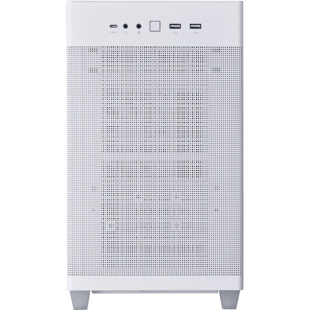 Asus prime ap201 midi tower behuizing (wit | 2x usb-a | 1x usb-c | tempered glass)