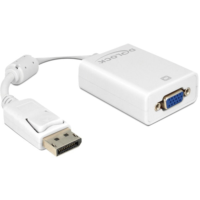 Delock displayport 1.2 > vga adapter (wit, 0,22 meter)