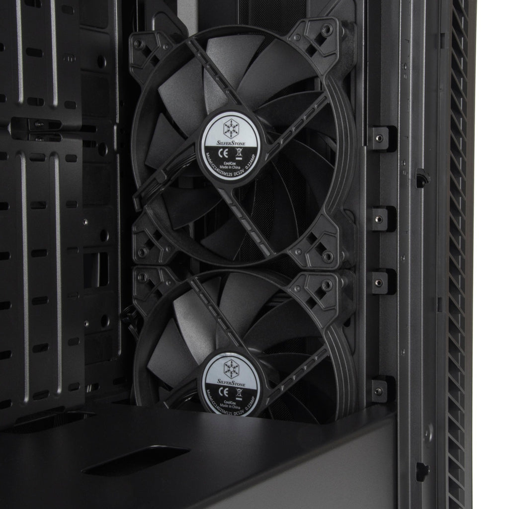 Silverstone seta q1 midi tower behuizing (zwart | 2x usb-a | 1x usb-c)