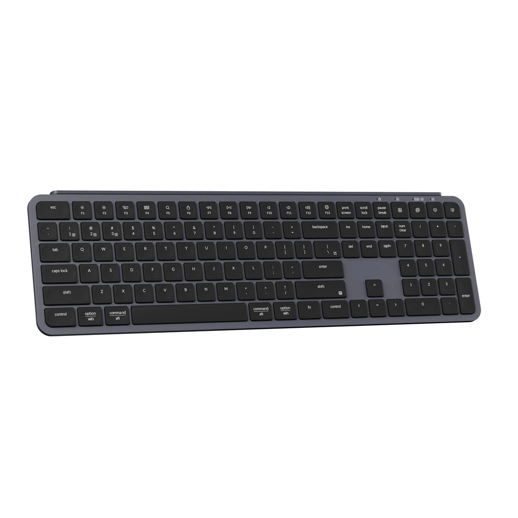 Keychron b6 pro-k1, toetsenbord (zwart, us lay-out, scissor switches, abs, 2.4 ghz | bluetooth 5.2 | usb-c)