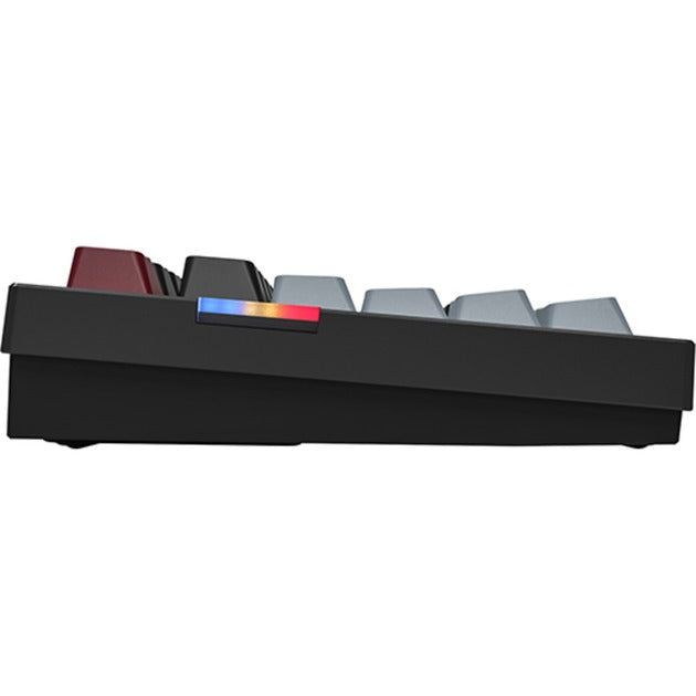 Montech mkey pro darkness rgb mechanisch toetsenbord (zwart, us lay-out (qwerty), gateron g pro yellow, 75%, hot-swappable, rgb, double-shot pbt, usb-c | 2.4 ghz | bluetooth 5.2)