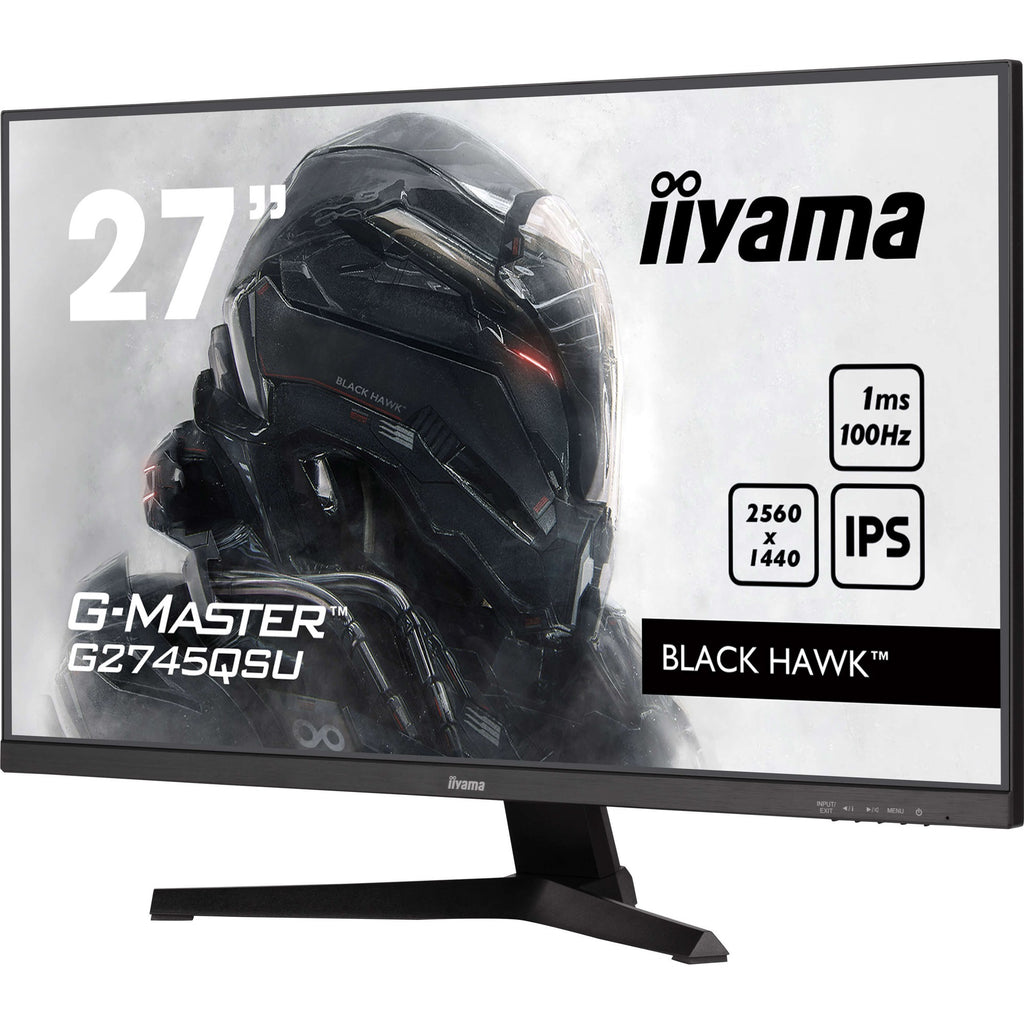 Iiyama g-master black hawk g2745qsu-b2 27 gaming monitor (zwart, hdmi, displayport, 2x usb-a, usb-b)
