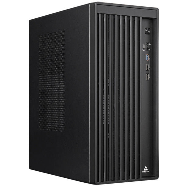Chieftec uni bs-20b-op mini tower behuizing (zwart | 3x usb-a | 1x usb-c)