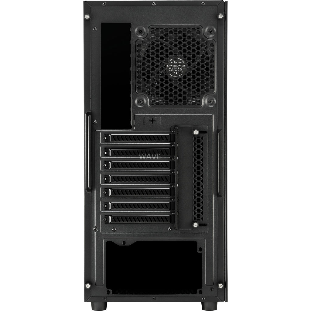 Sharkoon tg6 rgb midi tower behuizing (zwart | 4x usb-a | rgb | tempered glass)