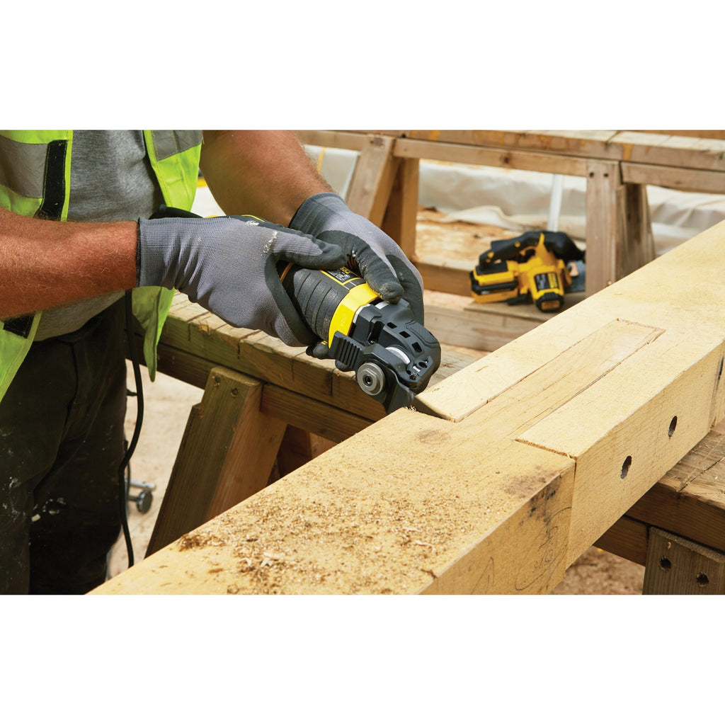 Stanley fatmax 300w oscillerende multitool multifunctioneel gereedschap (geel zwart, met koffer en 20 accessoires)
