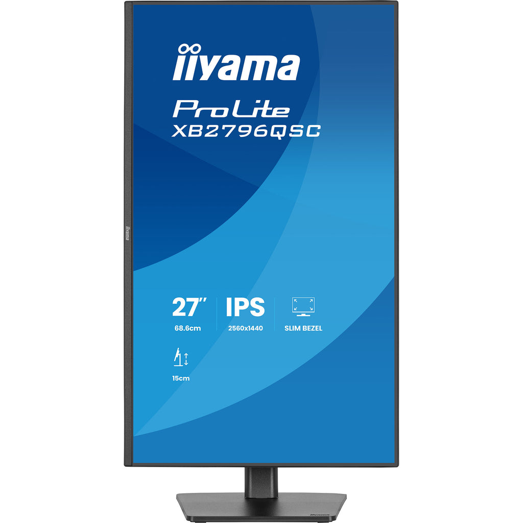 Iiyama prolite xb2796qsc-b1 27 monitor (zwart (mat), 75 hz, hdmi, usb-c, audio)