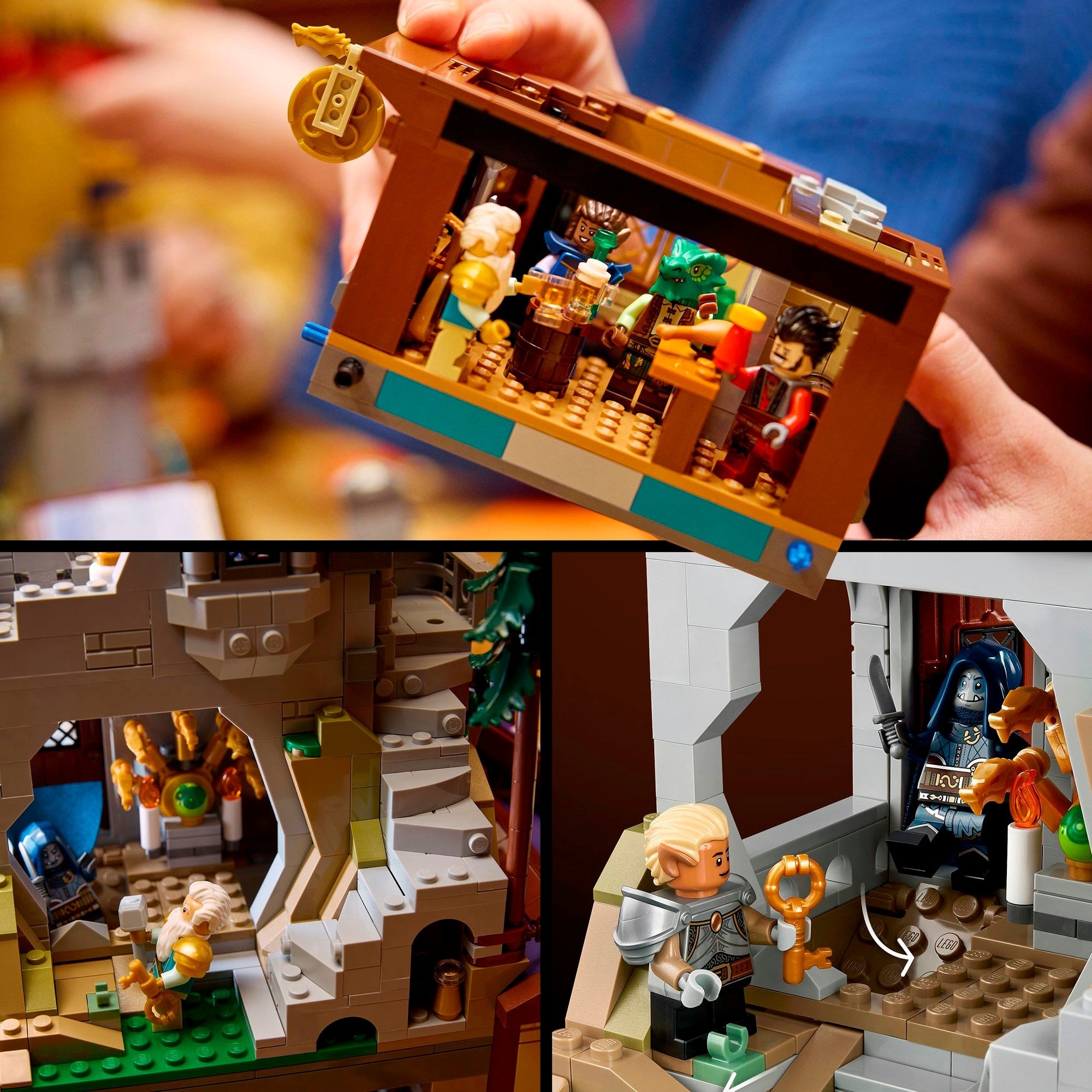 Lego ideas - dungeons dragons: het verhaal van de rode draak constructiespeelgoed (21348)