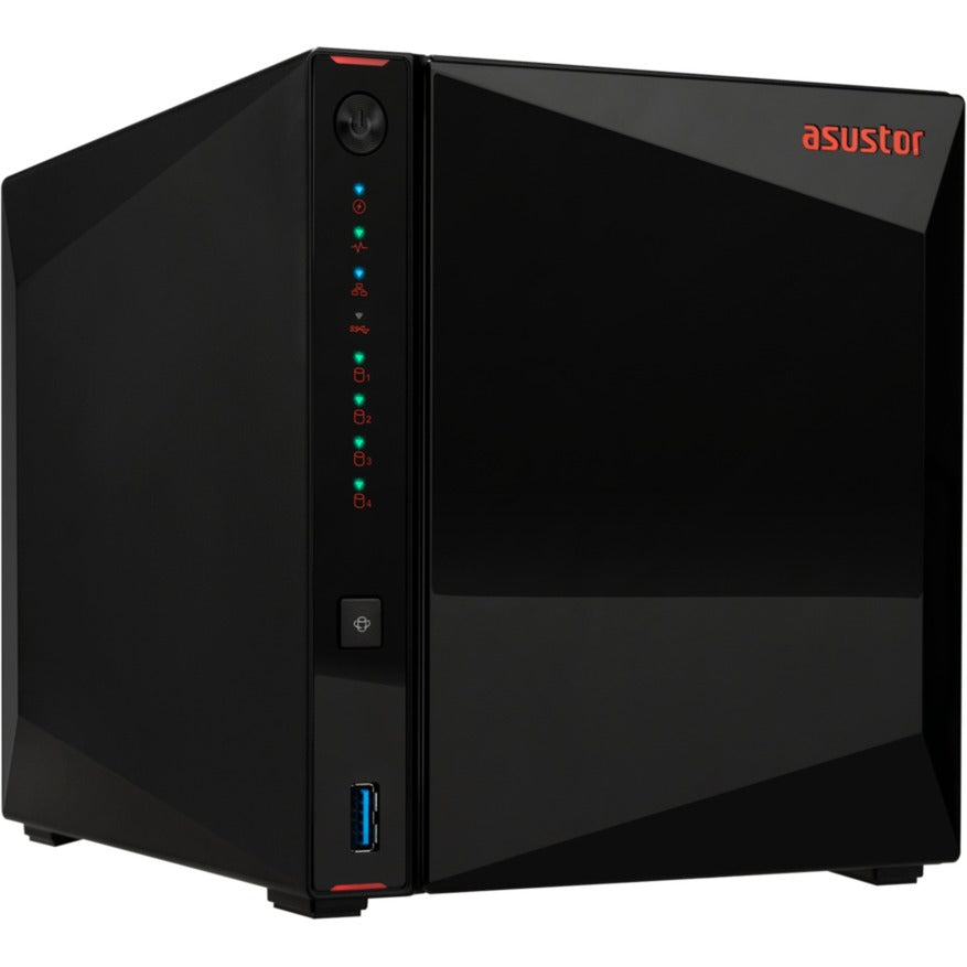 Asustor nimbustor 4 as5404t nas (zwart, 2x lan, usb, hdmi)