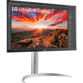 Lg ultrafine 27up850k-w 27 4k uhd monitor (zilver zwart, 2x hdmi, displayport, 2x usb-a, usb-c)