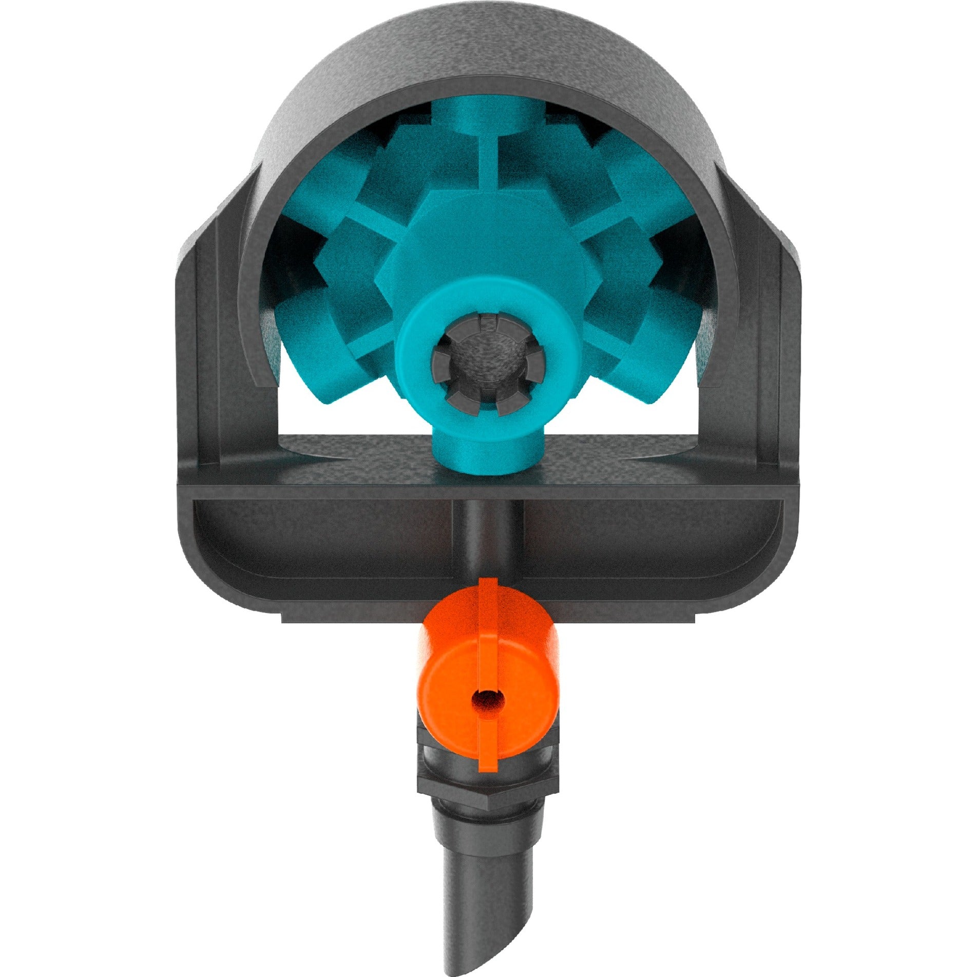 Gardena 6 in 1 sproeier (zwart turquoise)