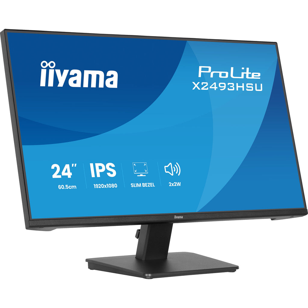 Iiyama prolite x2493hsu-b1 23.8 monitor (zwart (mat), 120 hz, hdmi, displayport, usb, audio)