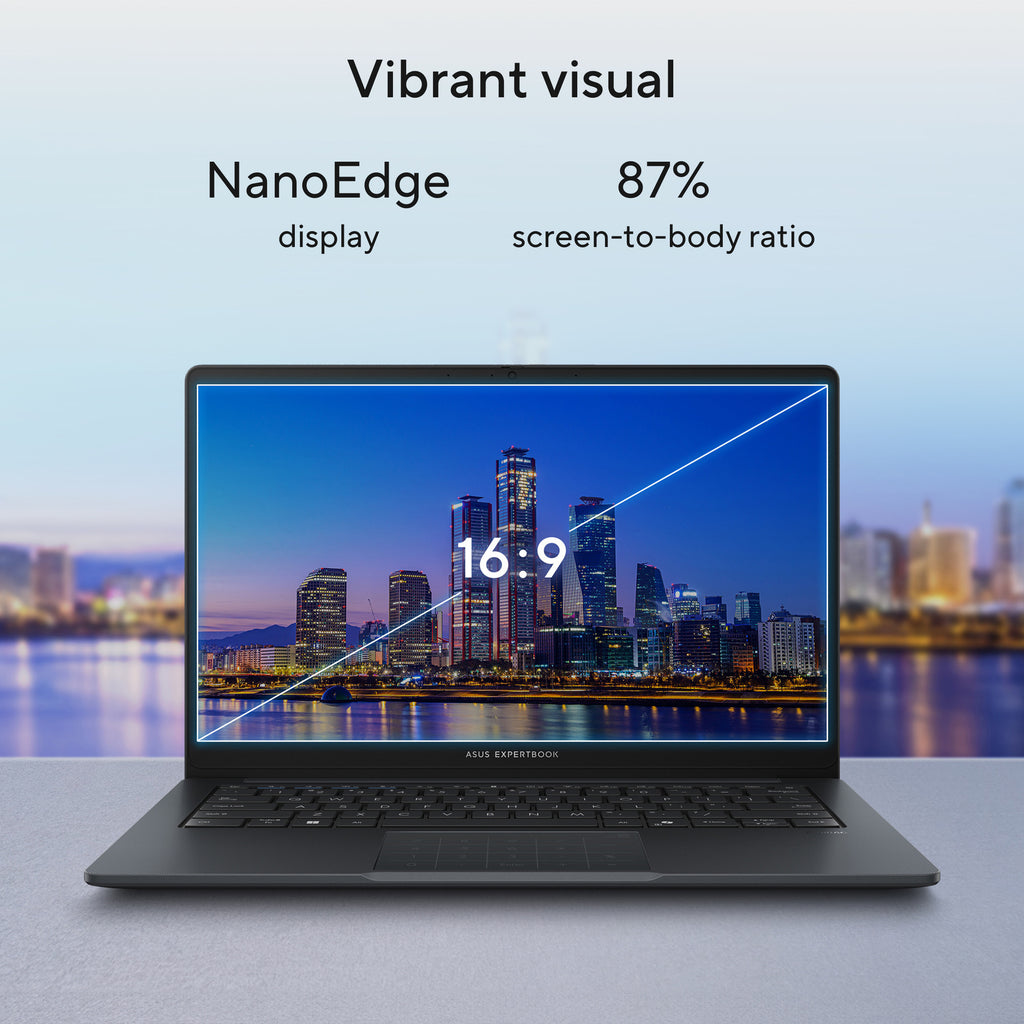 Asus expertbook b1 b1403cva-s63755x 14 copilot+ laptop (grijs | core i7-13620h | uhd graphics | 32 gb | 1 tb ssd)