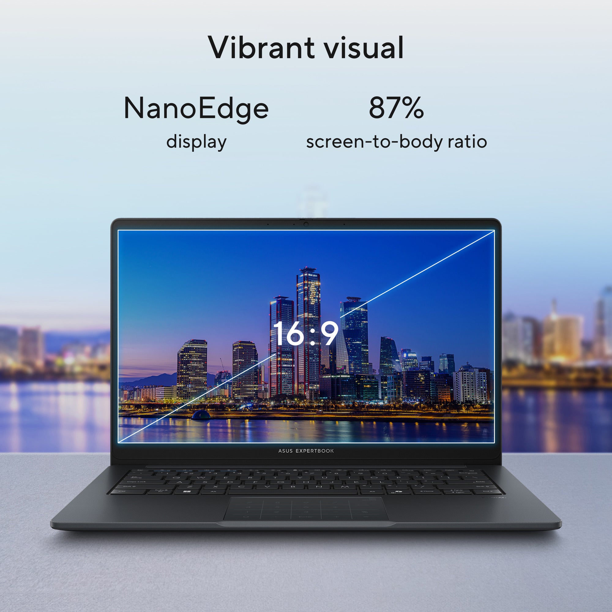 Asus expertbook b1 b1403cva-s63755x 14 copilot+ laptop (grijs | core i7-13620h | uhd graphics | 32 gb | 1 tb ssd)