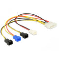 DeLOCK-Stromkabel mit Molex-4-Pin-Stecker > 4 x 2-Pin-Lüfter