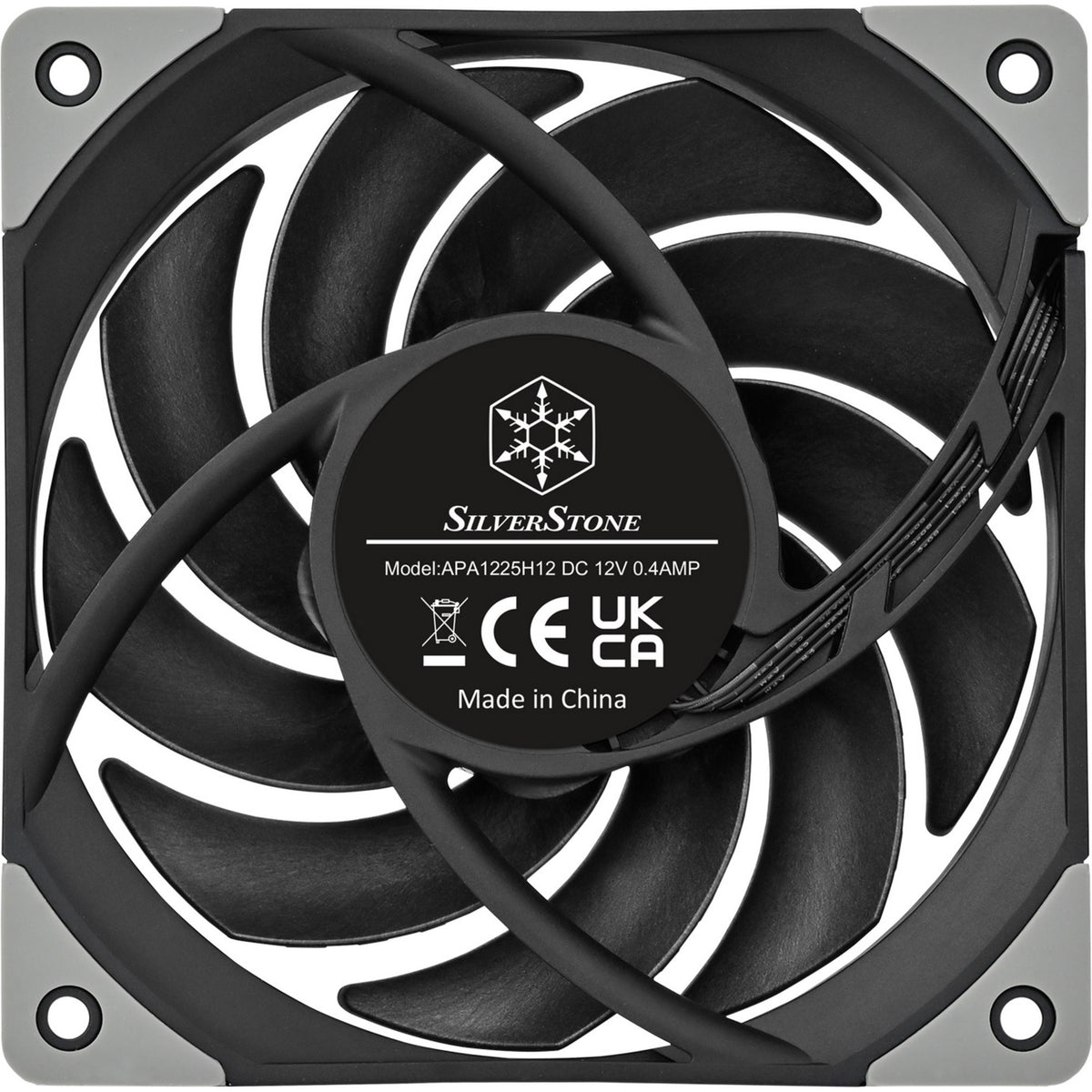 Silverstone fhl120 case fan (zwart, 120 x 120 x 25 mm, pwm)