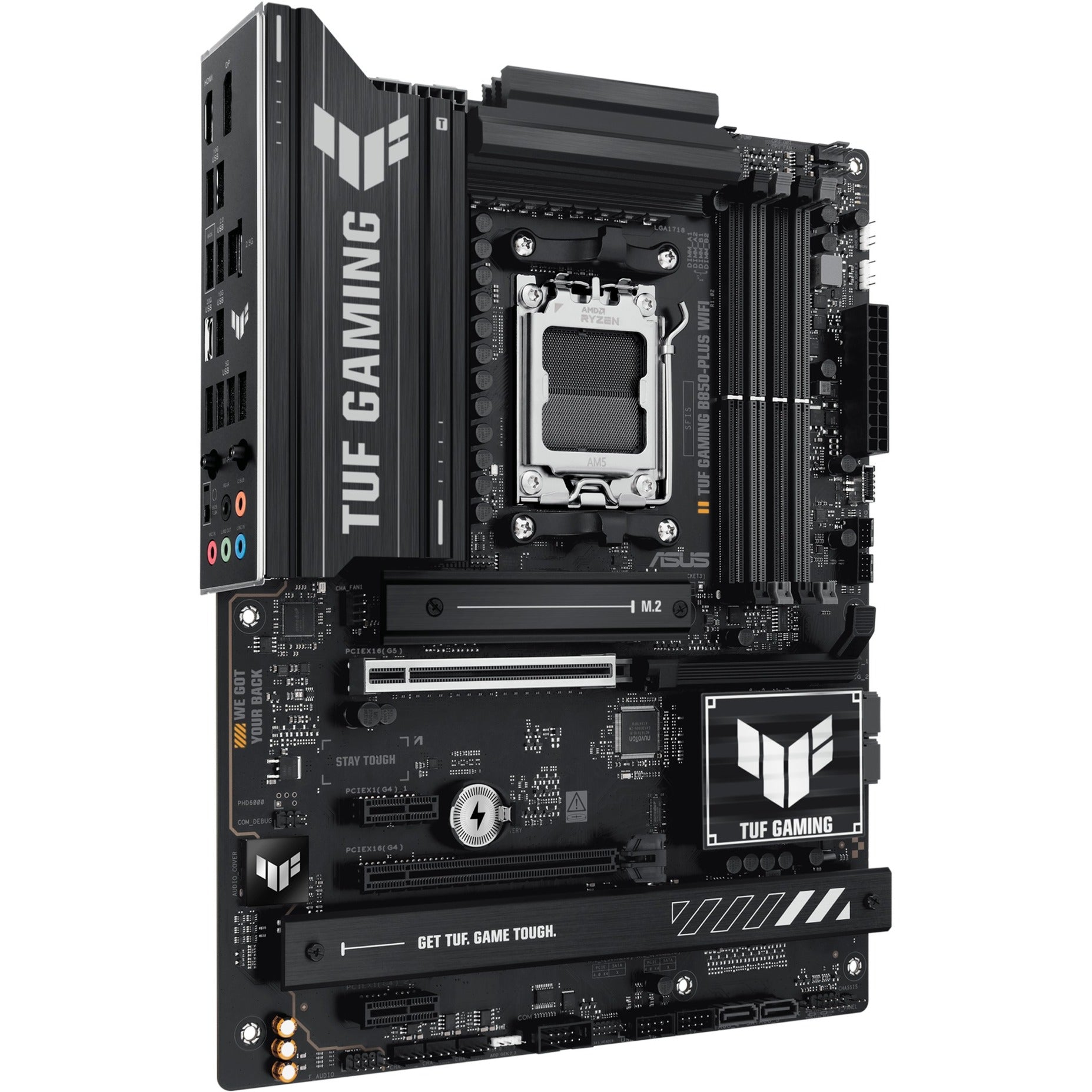 Asus tuf gaming b850-plus wifi socket am5 moederbord (raid, 2.5gb-lan, wi-fi 7, bt, sound, atx)