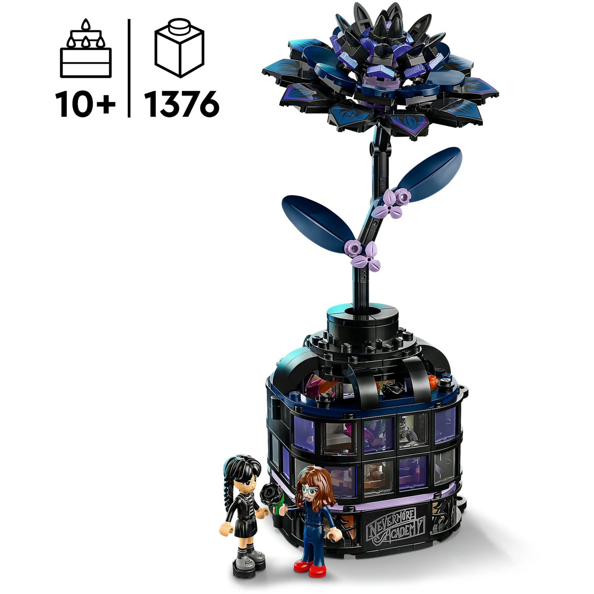 Lego wednesday - zwarte dahlia constructiespeelgoed (76784)