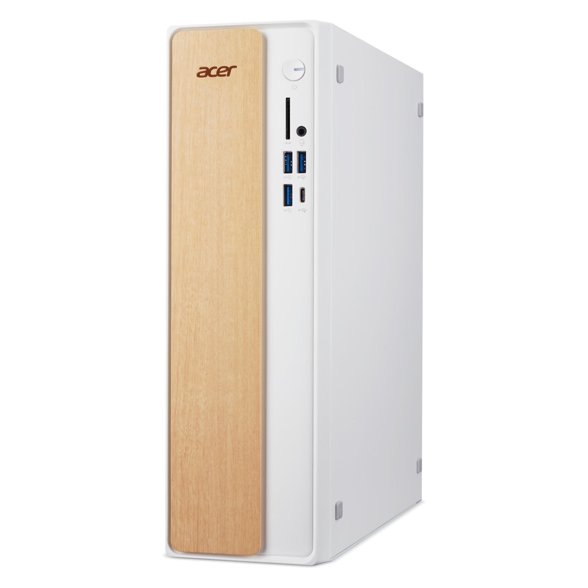 Acer aspire tc xc102-h610d5 pc-systeem (wit houtkleur | i5-14400 | uhd graphics | 16 gb | 512 gb ssd)