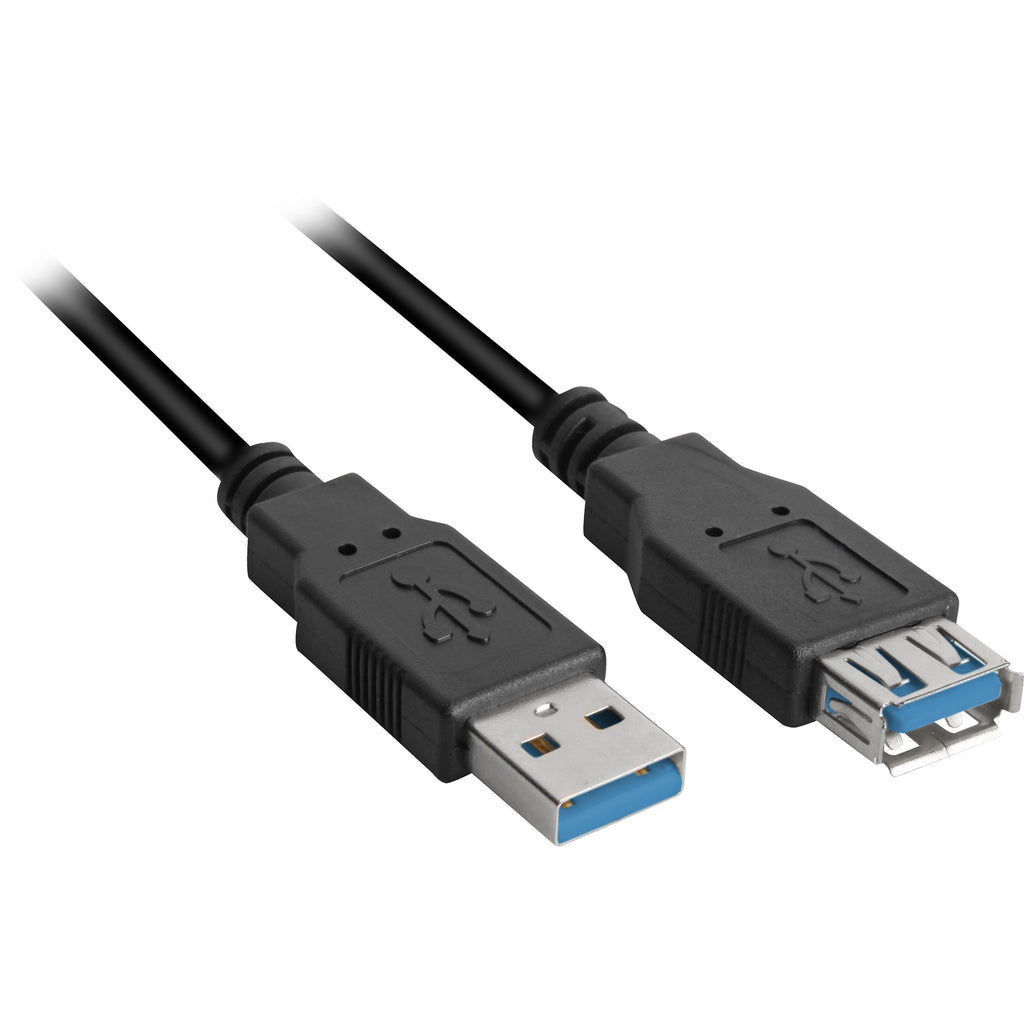 Sharkoon usb 3.0 verlengkabel (zwart, 3 meter)