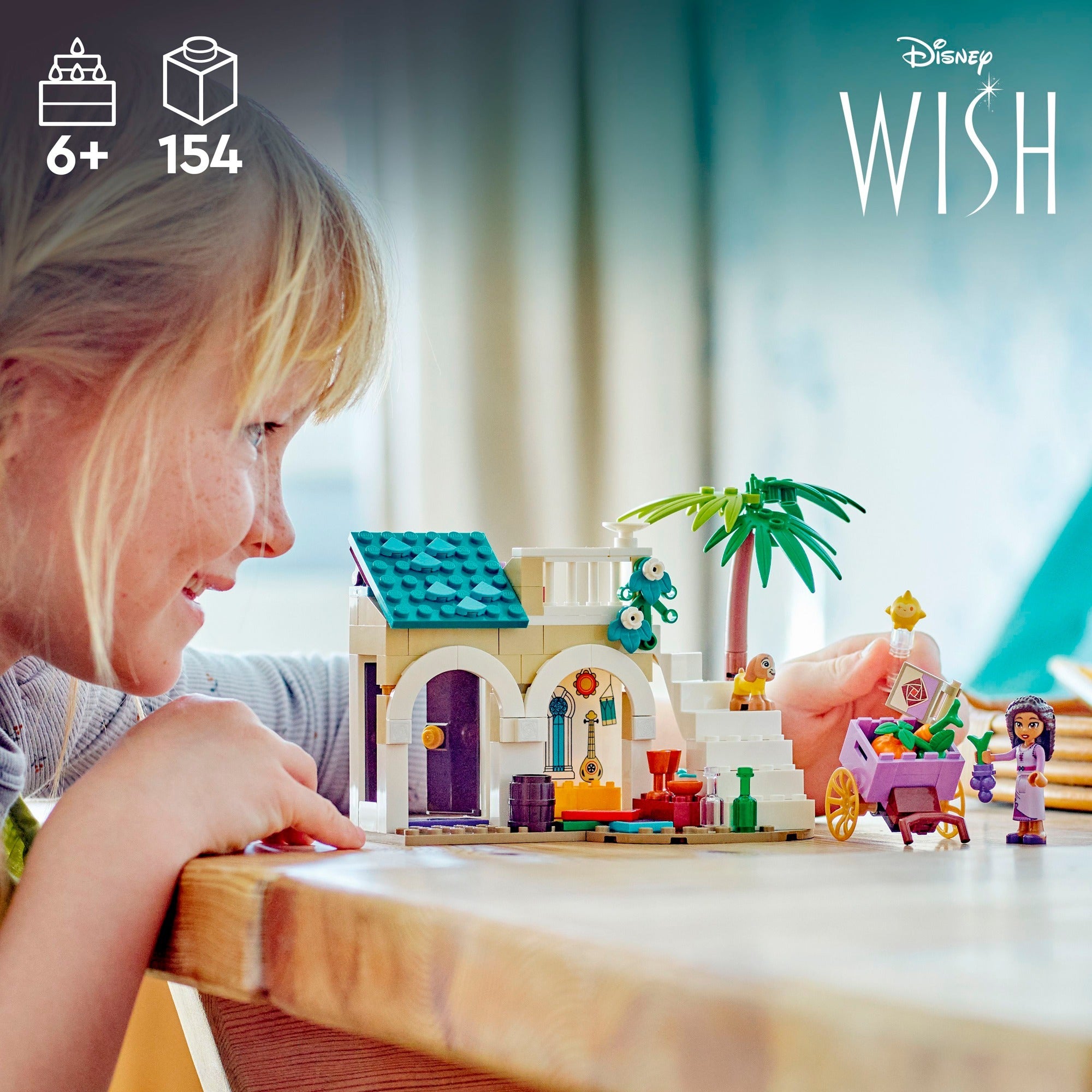 Lego disney - asha in de stad rosas constructiespeelgoed (43223)