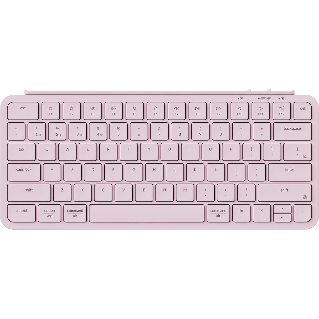 Keychron b1 pro-k4, toetsenbord (lichtroze, us-international, scissor switches, 75%, abs keycaps, 2.4ghz | bluetooth 5.2 | usb-c)
